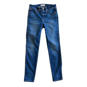 Madewell Blue Dark Wash 9" High-Rise Skinny Skinny Denim Jeans Women's Size 27